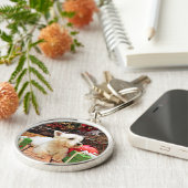 クリスマス- Westie - Callie キーホルダー (側面)