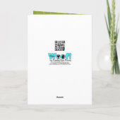 クリスマス- Wheatenテリア-テディ シーズンカード (裏面)