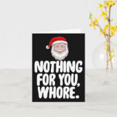 クリスマス Xmas あなたへのプレゼントは何もなし 面白いギフト カード (黄色い花)