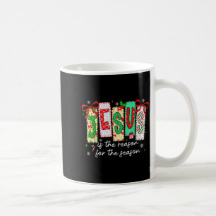 クリスマス Xmas イエスがシーズンの理由 コーヒーマグカップ