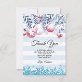 クリスマス、X'mas、感謝カード 招待状 (正面)