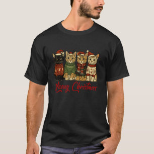 クリスマス Xmas 気分 ネコ母さん ネコ好き メオウィー クリ Tシャツ