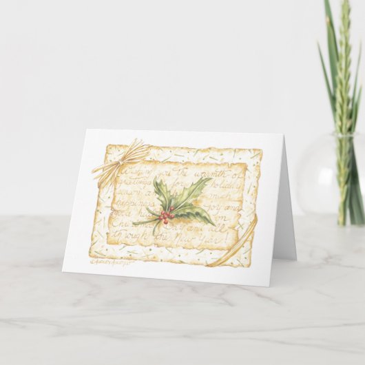 クリスマスAギフト同封お金ホルダーカード カード (正面)