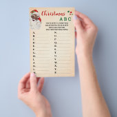 クリスマスABCヴィンテージサンタゲームカード チラシ (ハンドル)