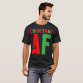 クリスマスAf – クリスマスプレゼント Tシャツ (正面フル)