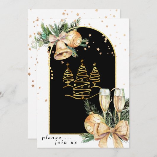 *~*クリスマスAP 20企業のパーティー家族HOLIDAY 招待状 (正面/裏面)