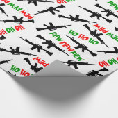 クリスマスAR-15sホホホプピュー ラッピングペーパー (角)