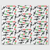 クリスマスAR-15sホホホプピュー ラッピングペーパー (フラット)