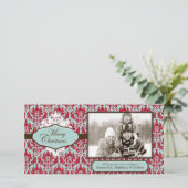 クリスマスBrocadeレトロフォトカード シーズンカード (スタンド正面)