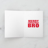 クリスマスBrosサンタおよびルドルフ シーズンカード (内部)