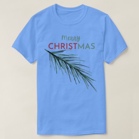 クリスマスC保での可愛いクリスマス前向きキリスト Tシャツ (デザイン正面)