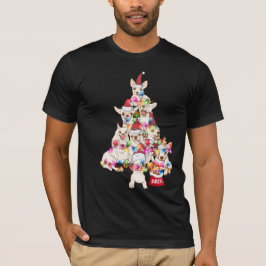 クリスマスChihuahua犬の子犬かわいい Tシャツ