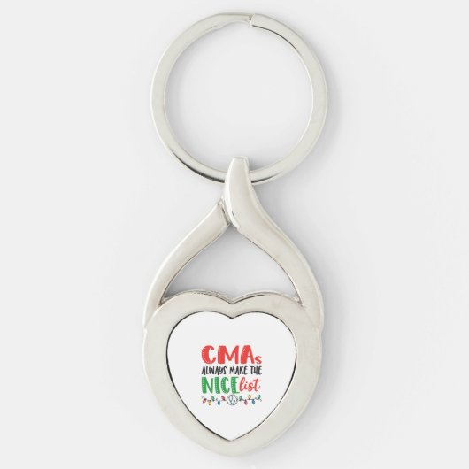クリスマスCMA、CMAクリスマスメディカル キーホルダー (正面)
