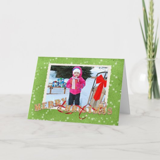 クリスマスCookieのフォトカード シーズンカード (正面)