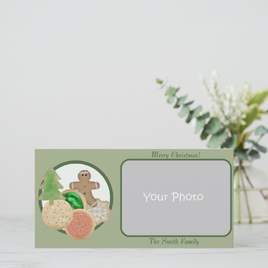 クリスマスCookieのフォトカード シーズンカード (スタンド正面)