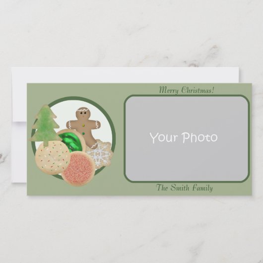 クリスマスCookieのフォトカード シーズンカード (正面)