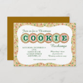 クリスマスCookieを振りかけるCookie 出欠カード (正面/裏面)