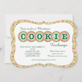 クリスマスCookieを振りかけるCookie 出欠カード