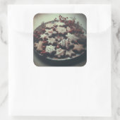 クリスマスCookieオンプレートクリスマスCookie スクエアシール (バッグ)