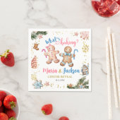 クリスマスCookieジェンダー表示紙ナプキン スタンダードカクテルナプキン (インサイチュ)