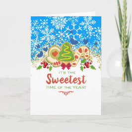 クリスマスCookieスノーフレーク・ホリデーベーキングベーカリー シーズンカード