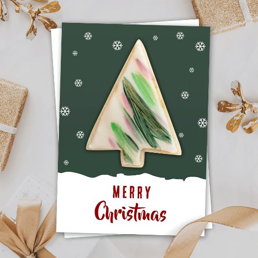 クリスマスCookieパッケージフェスティバル表示カード サンキューカード