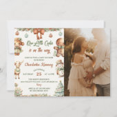 クリスマスCookieパーティーベビーシャワーパーティー写真 招待状 (正面)