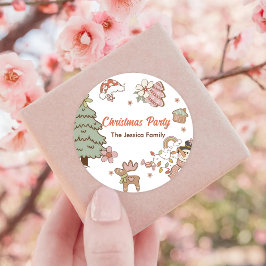 クリスマスCookieパーティー ラウンドシール
