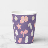 クリスマスCookieパープル紙カップ 紙コップ (右)