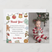 クリスマスCookieフラットサンキューカード写真 サンキューカード (正面)