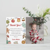 クリスマスCookieフラットサンキューカード写真 サンキューカード (スタンド正面)