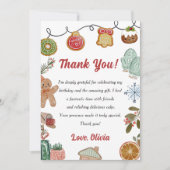 クリスマスCookieフラットサンキューカード サンキューカード (正面)