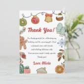 クリスマスCookieフラットサンキューカード サンキューカード (スタンド正面)