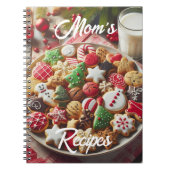 クリスマスCookieレシピスパイラルフォトノートブック ノートブック (正面)