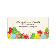 クリスマスCookie住所 シール