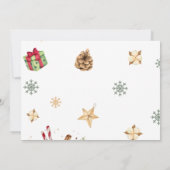 クリスマスCookie誕生日写真サンキューカード 招待状 (裏面)