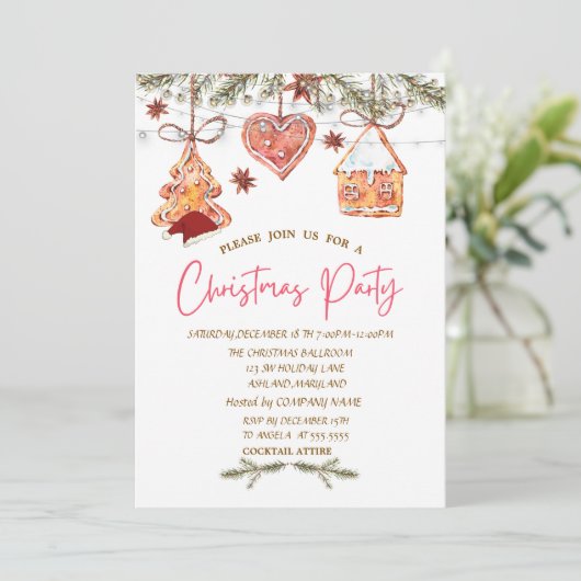 クリスマスCookie 招待状 (スタンド正面)