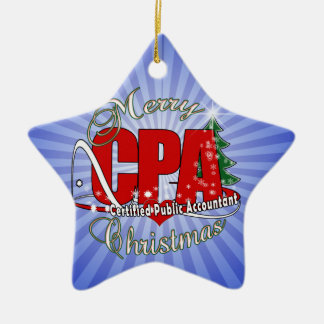 クリスマスCPA公認会計士 セラミックオーナメント