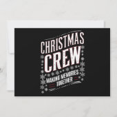 クリスマスcrew 家族マッチング Xmas Squad シーズンカード (正面)