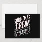 クリスマスcrew 家族マッチング Xmas Squad シーズンカード (正面/裏面)