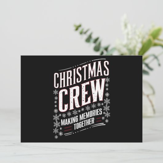 クリスマスcrew 家族マッチング Xmas Squad シーズンカード (スタンド正面)
