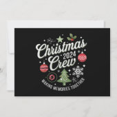 クリスマスcrew 2024 家族でおそろいのクリスマスパーティ シーズンカード (正面)