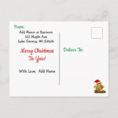 クリスマスDIY生地オーナメントレシピはがき ポストカード (裏面)