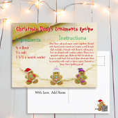 クリスマスDIY生地オーナメントレシピはがき ポストカード