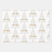 クリスマスDYIカラーリングユニークおもしろい ラッピングペーパーシート (正面)