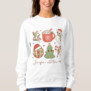 クリスマスFor Her Cuteフェスティバルスウェットシャツ スウェットシャツ