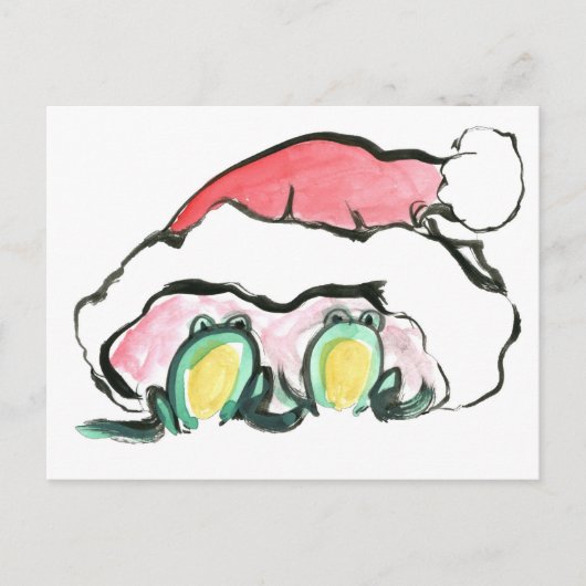 クリスマスFrong Dup - Sumi-e シーズンポストカード (正面)