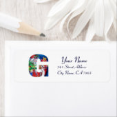 クリスマスGレター/クリスマスツリー付きサンタ ラベル (インサイチュ)