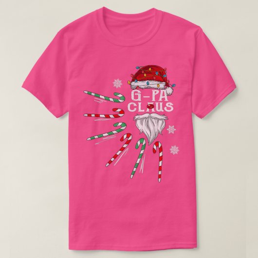 クリスマスGPAクロースGPAひげキャンディ Tシャツ (デザイン正面)