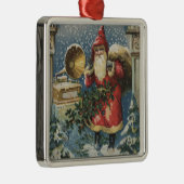 クリスマスGreetingSantaおよびレコードプレーヤ メタルオーナメント (右)